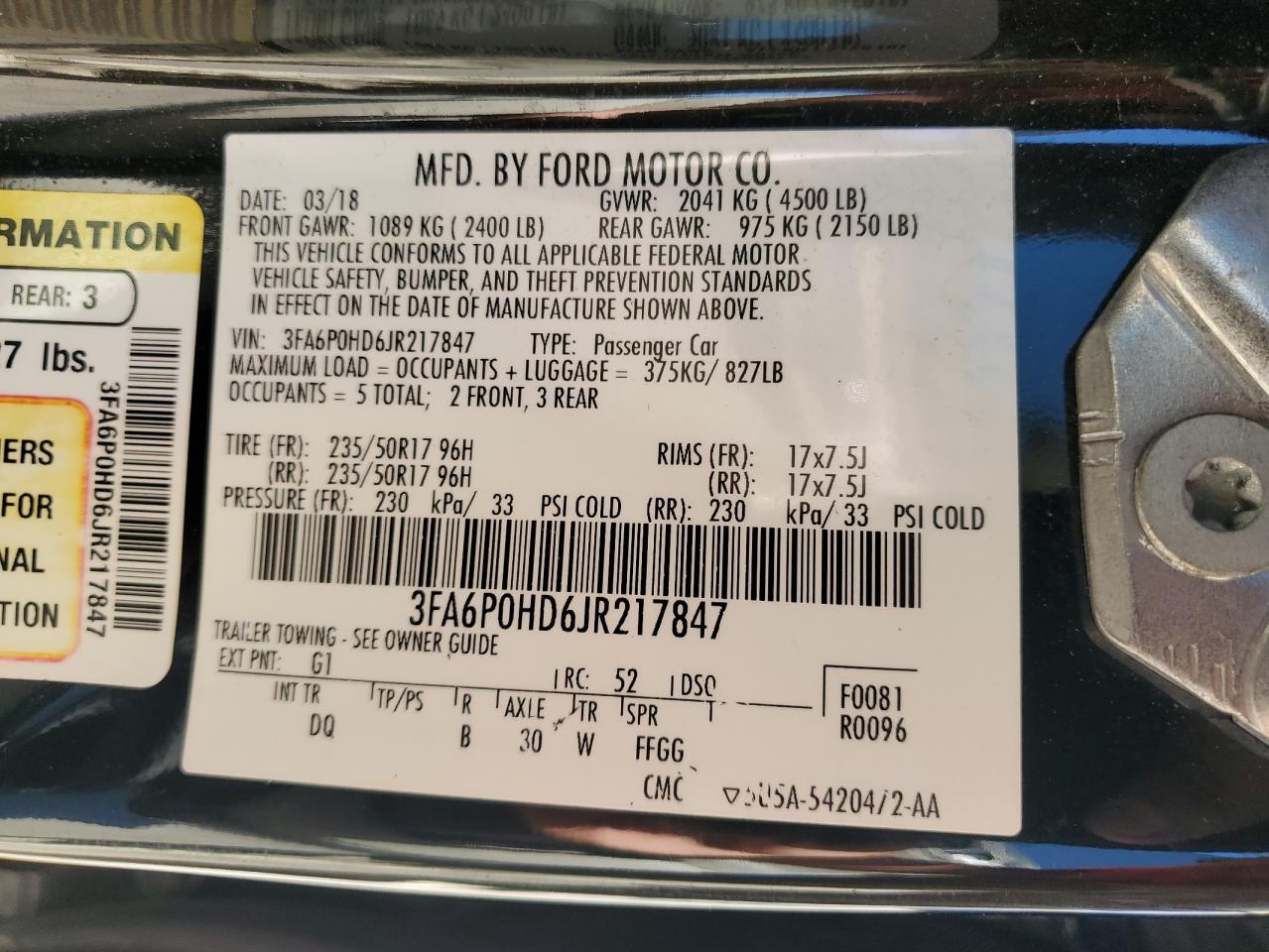 2018 Ford Fusion - Image 12