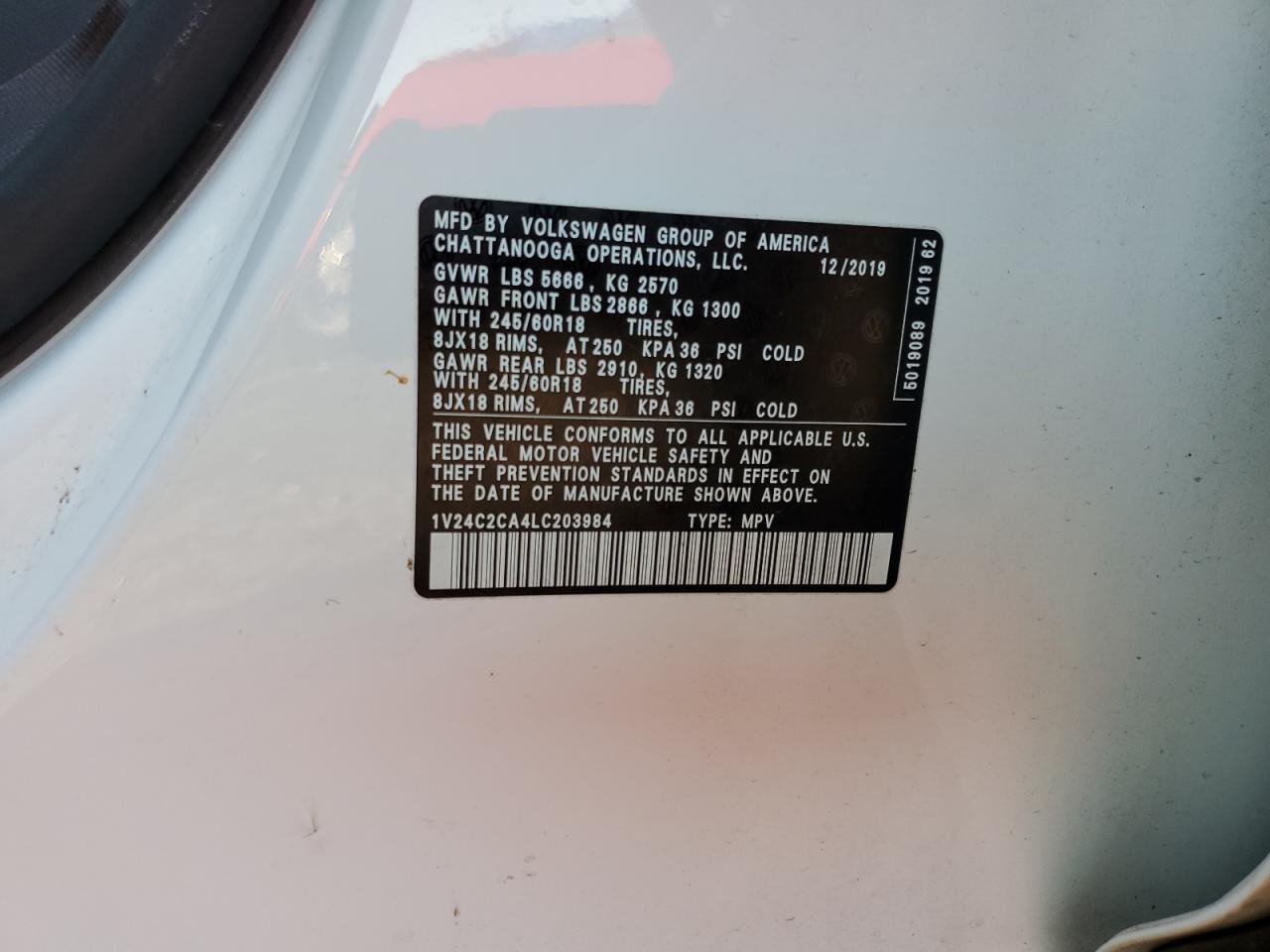 2020 Volkswagen Atlas - Image 15