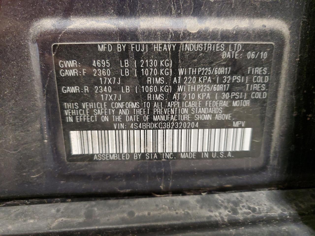 2011 Subaru Outback - Image 13