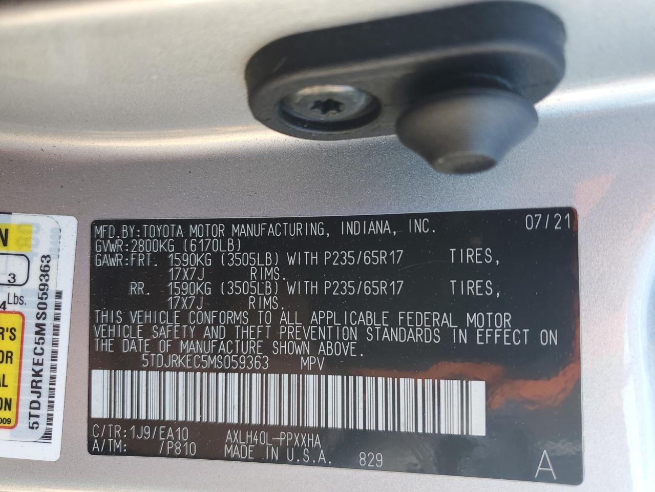 2021 Toyota Sienna - Image 13