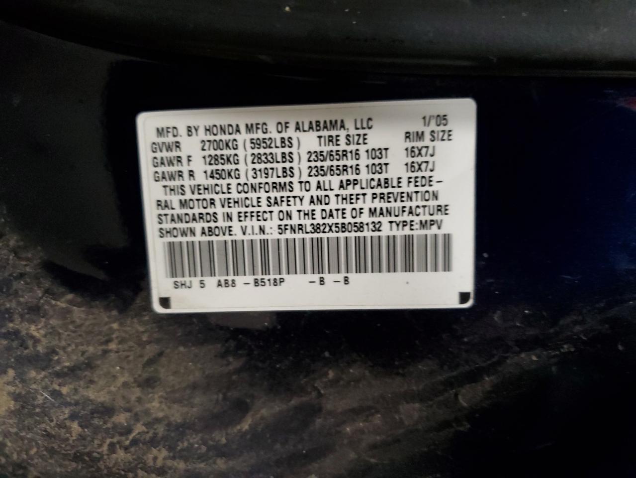 2005 Honda Odyssey - Image 14