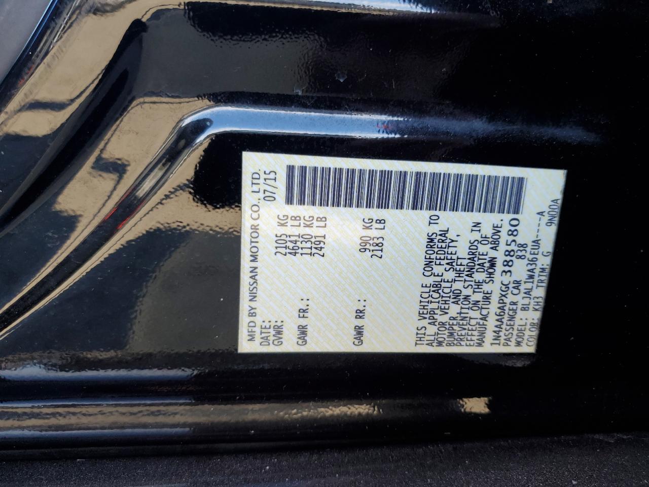 2016 Nissan Maxima - Image 12