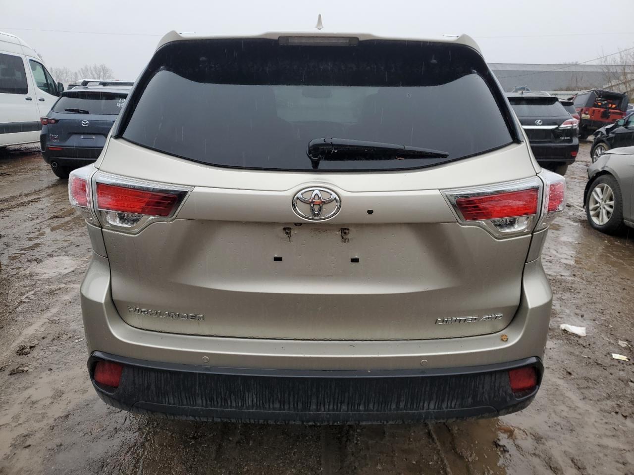 2015 Toyota Highlander Limited VIN: 5TDDKRFHXFS223830 Lot: 80669684