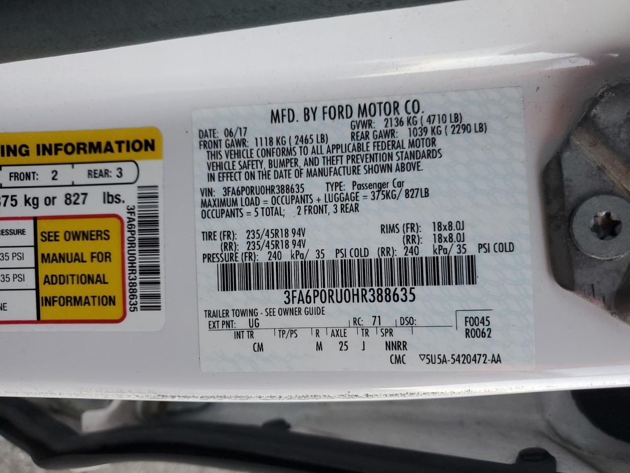 2017 Ford Fusion - Image 12