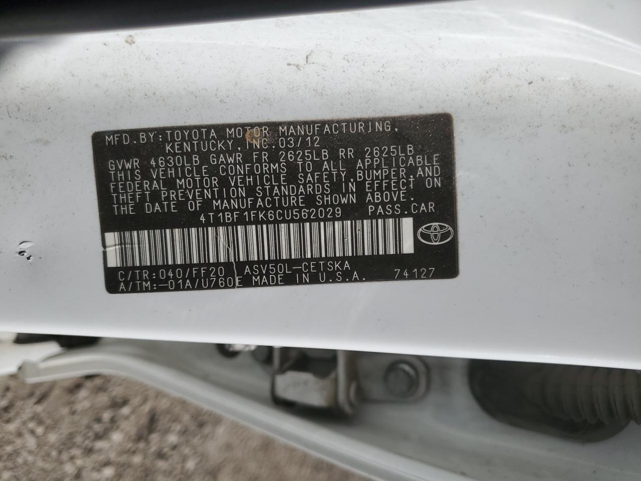 2012 Toyota Camry - Image 12