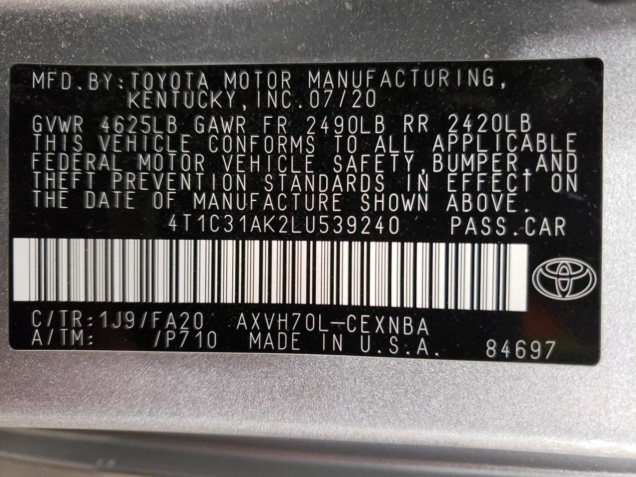 2020 Toyota Camry - Image 13