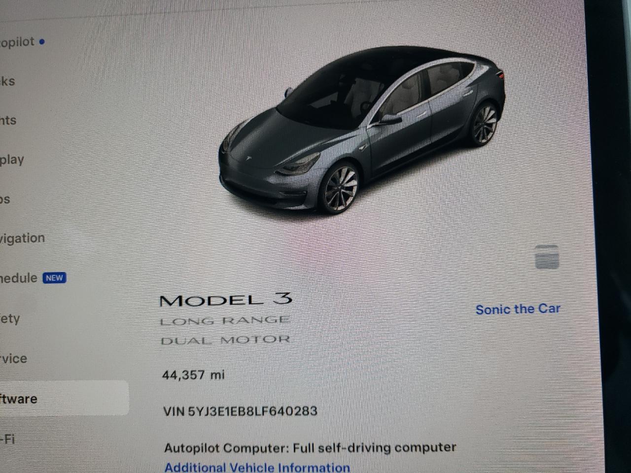 2020 Tesla Model 3 VIN: 5YJ3E1EB8LF640283 Lot: 78949384