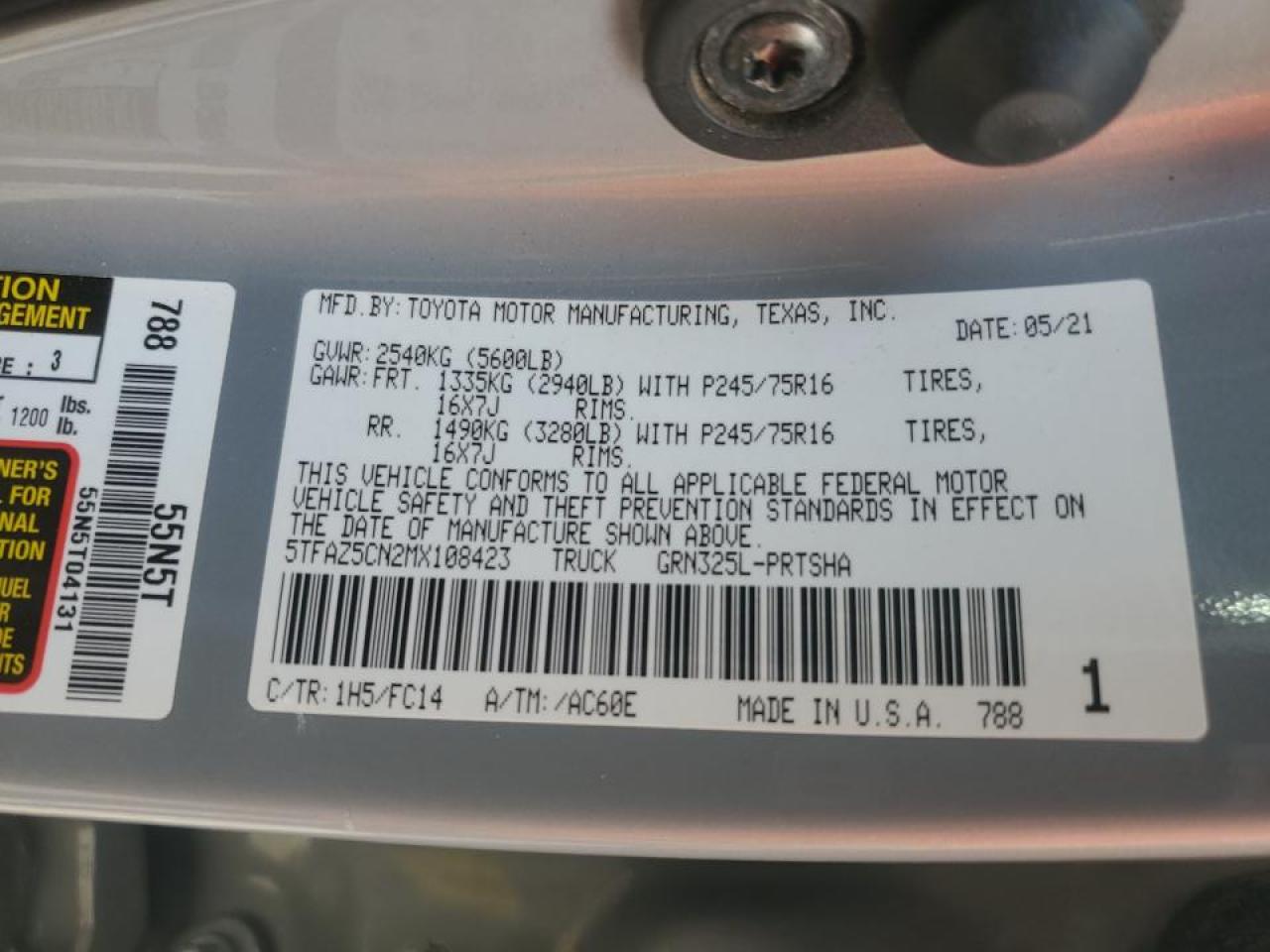 2021 Toyota Tacoma - Image 15