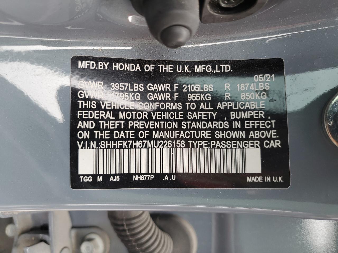 2021 Honda Civic - Image 14