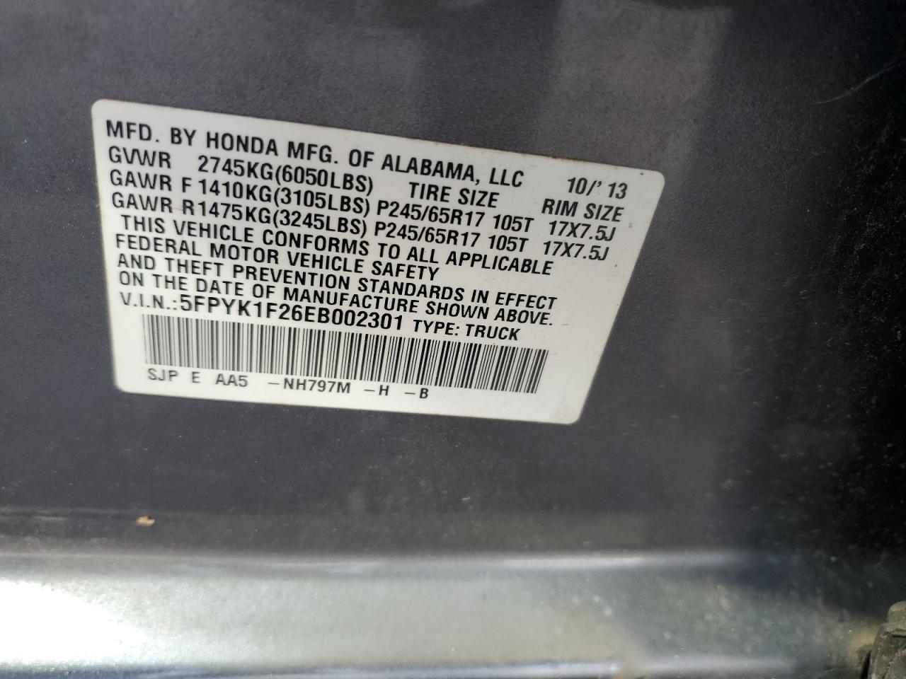 2014 Honda Ridgeline - Image 14