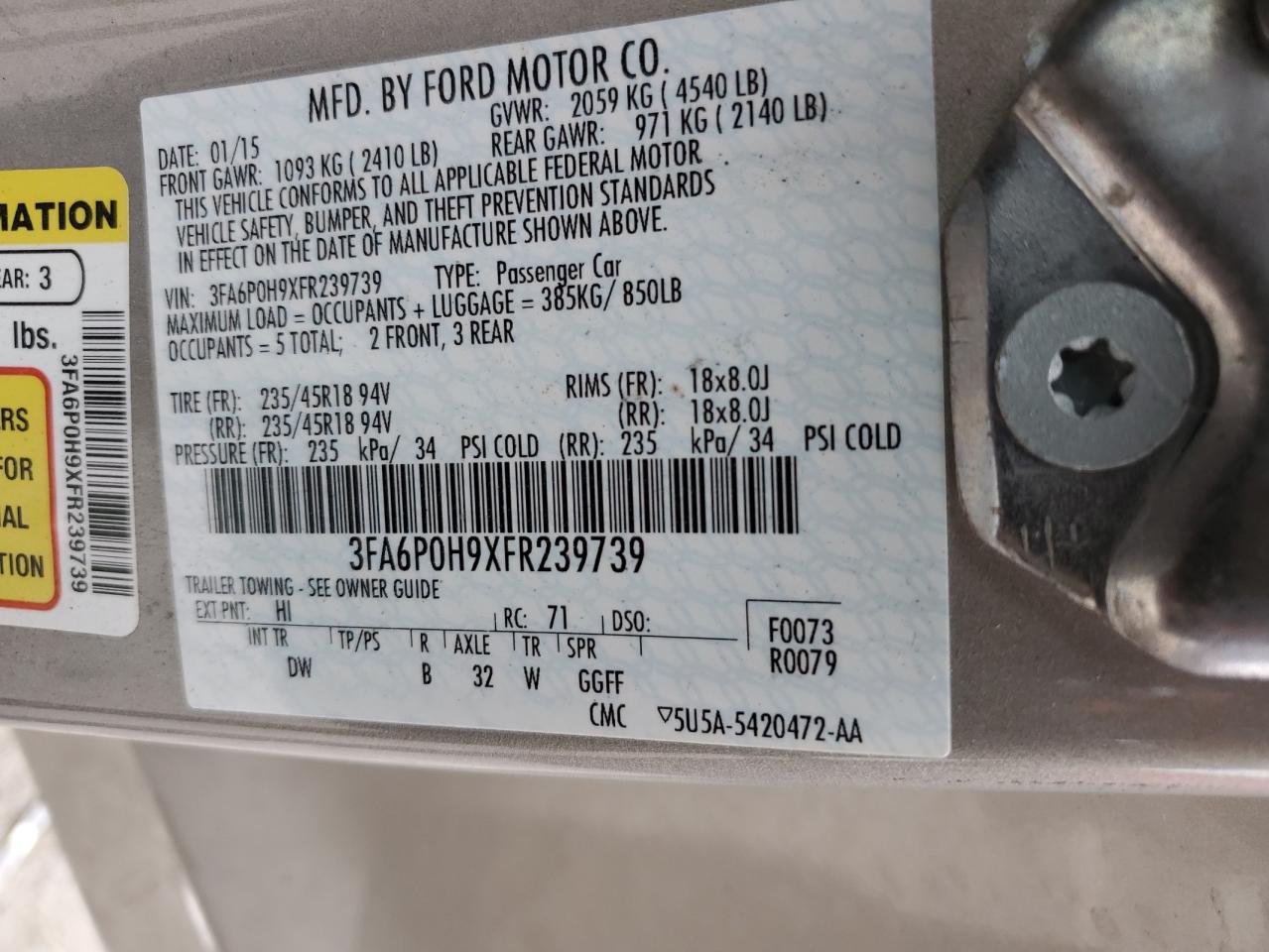 2015 Ford Fusion - Image 12