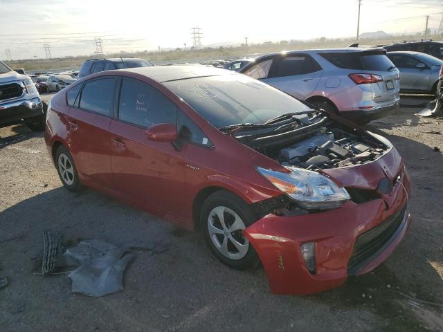  TOYOTA PRIUS 2014 Czerwony