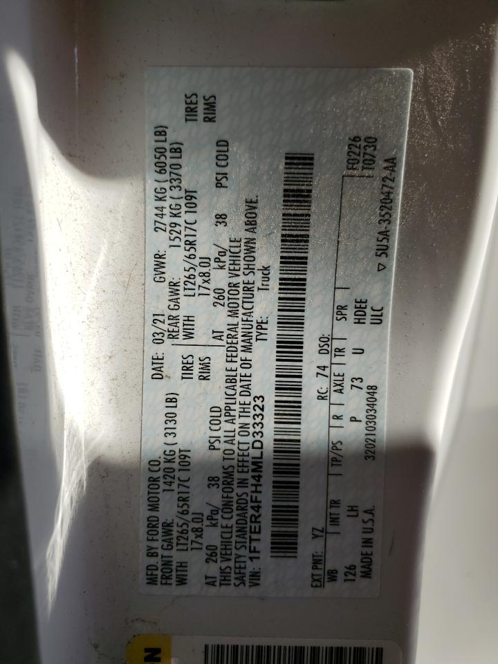 2021 Ford Ranger Xl VIN: 1FTER4FH4MLD33323 Lot: 79686264