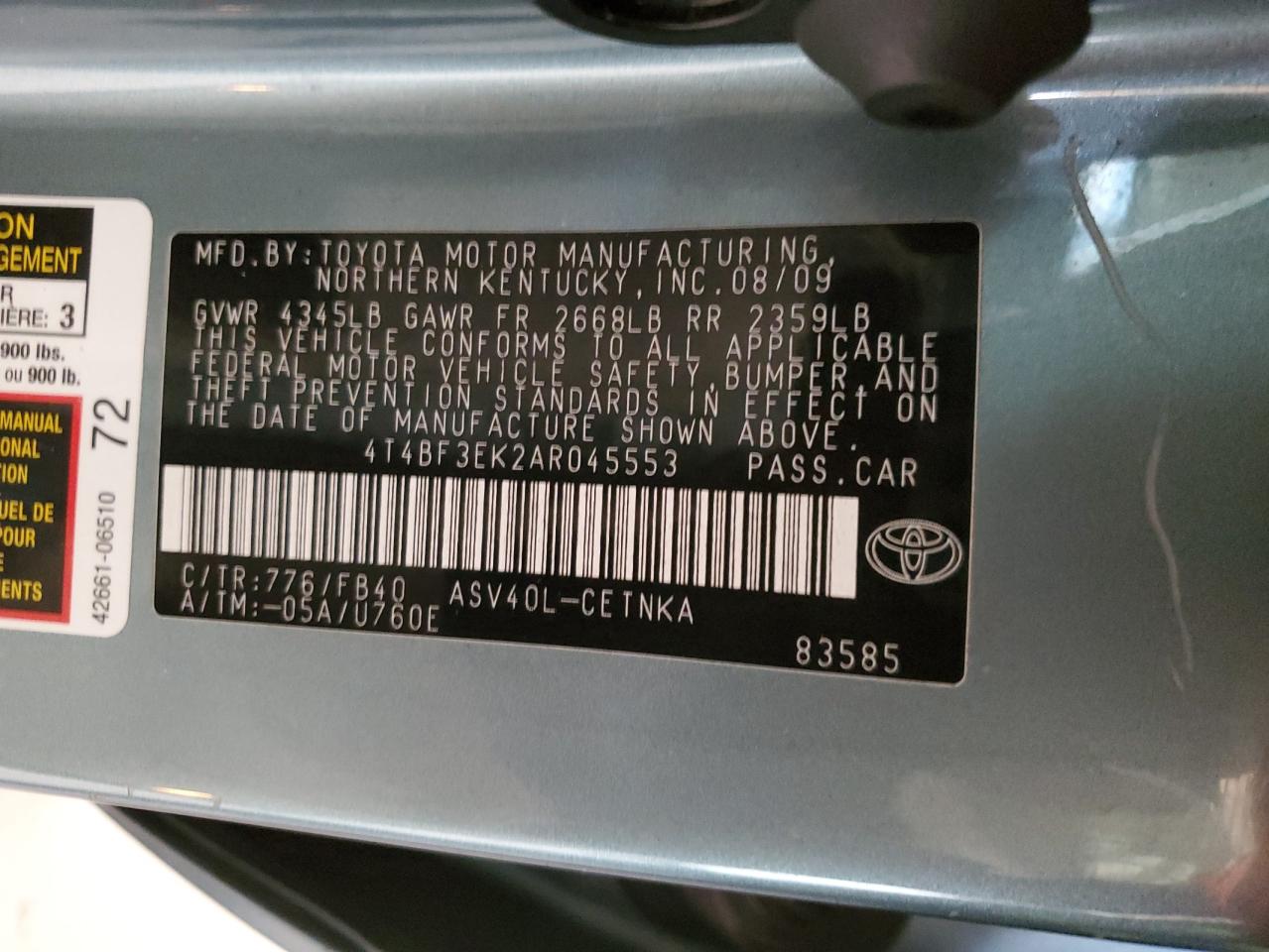 2010 Toyota Camry - Image 14
