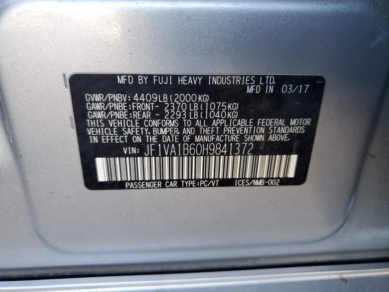 2017 Subaru WRX - Image 12