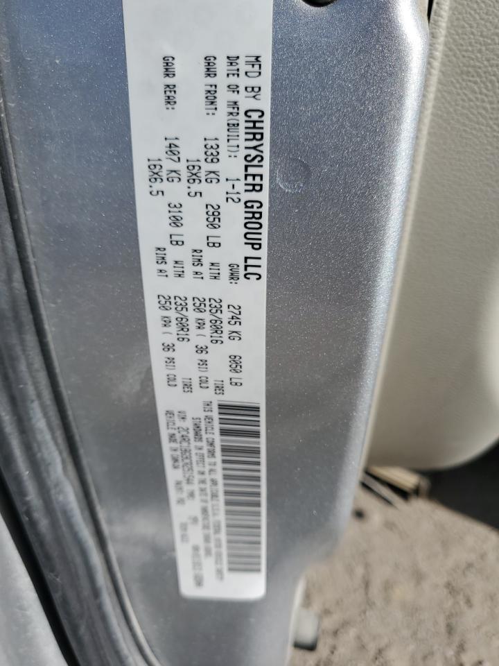 2012 Chrysler Town & Country Touring VIN: 2C4RC1BG9CR251544 Lot: 78885894