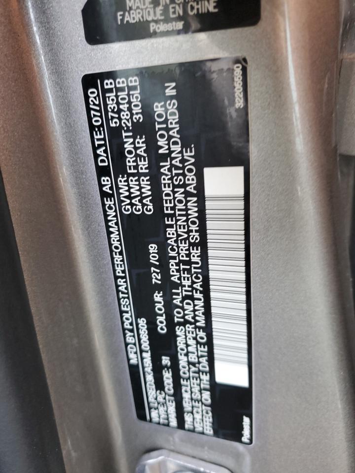 2021 Polestar 2 VIN: LPSED3KA5ML006505 Lot: 82582994