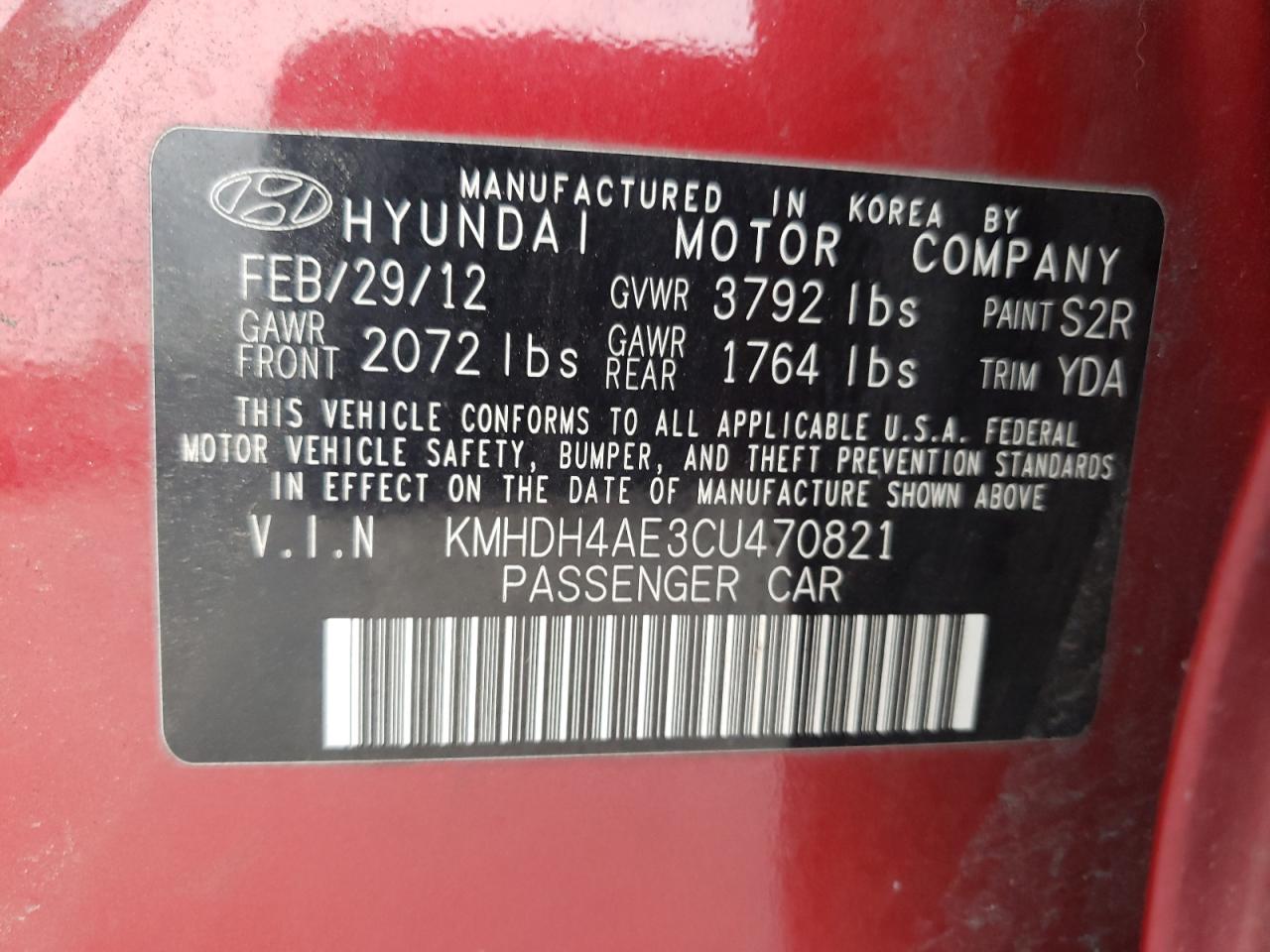 2012 Hyundai Elantra - Image 14
