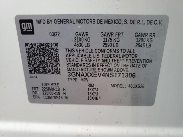 3GNAXXEV4NS171306 Chevrolet Equinox PR 12