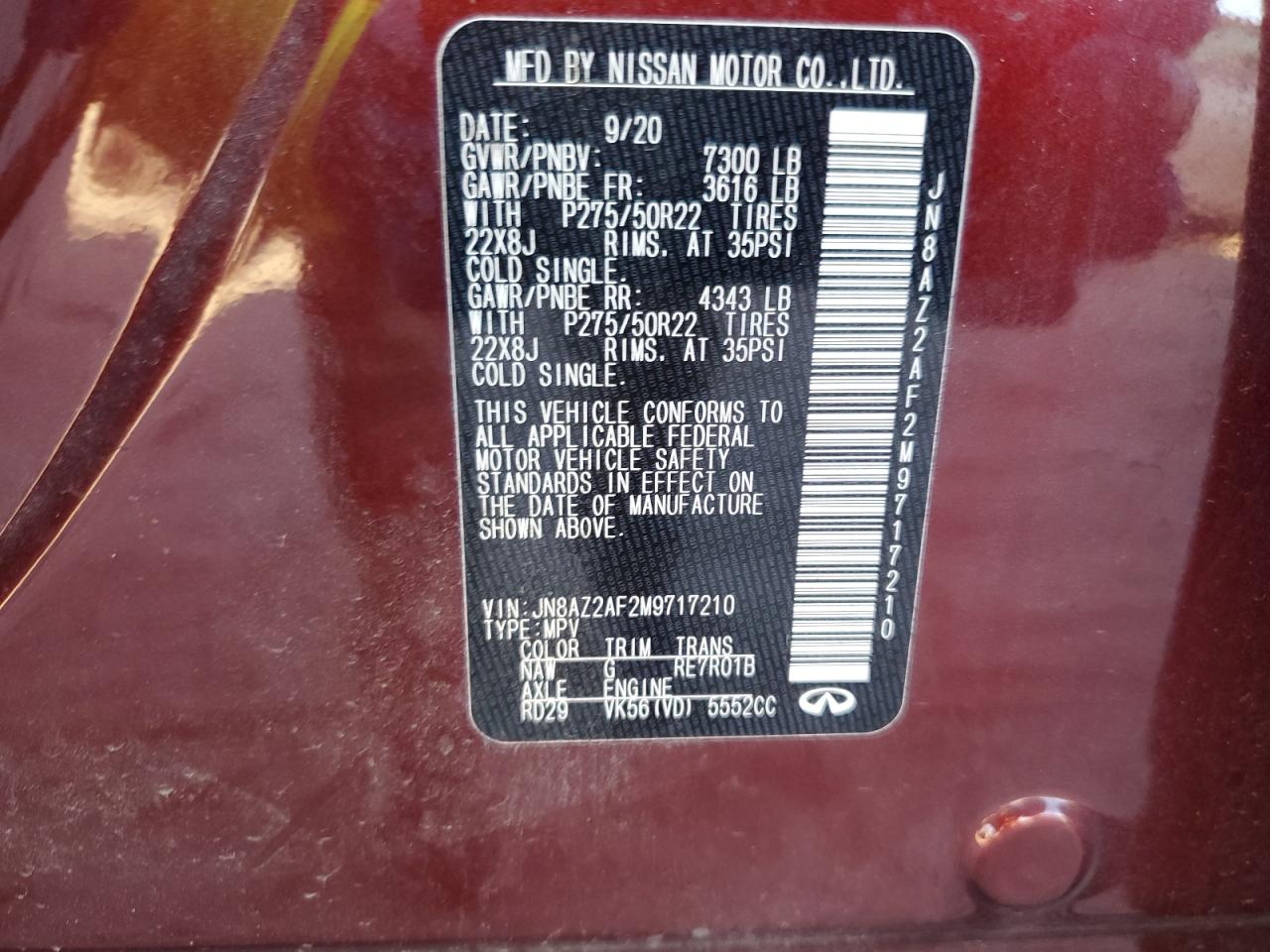 2021 Infiniti QX80 - Image 13