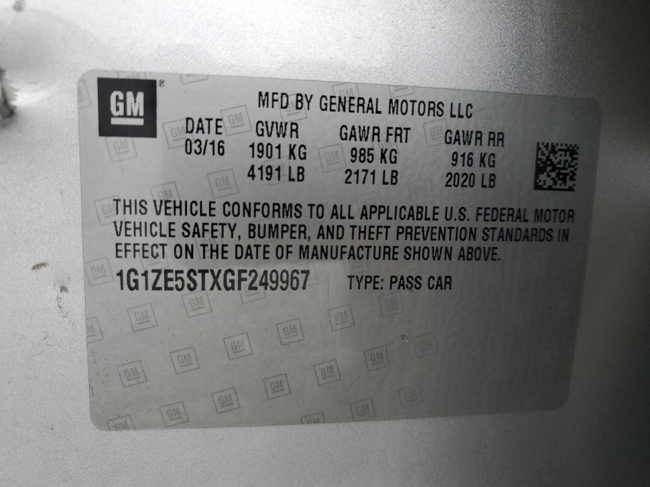 2016 Chevrolet Malibu - Image 12