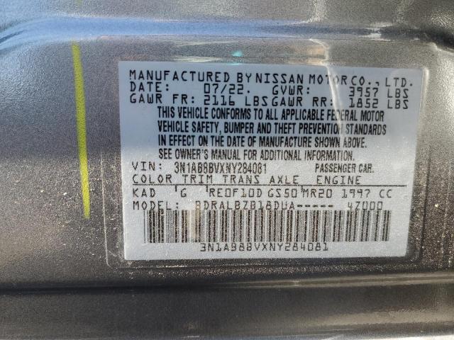 3N1AB8BVXNY284081 Nissan Sentra S 13