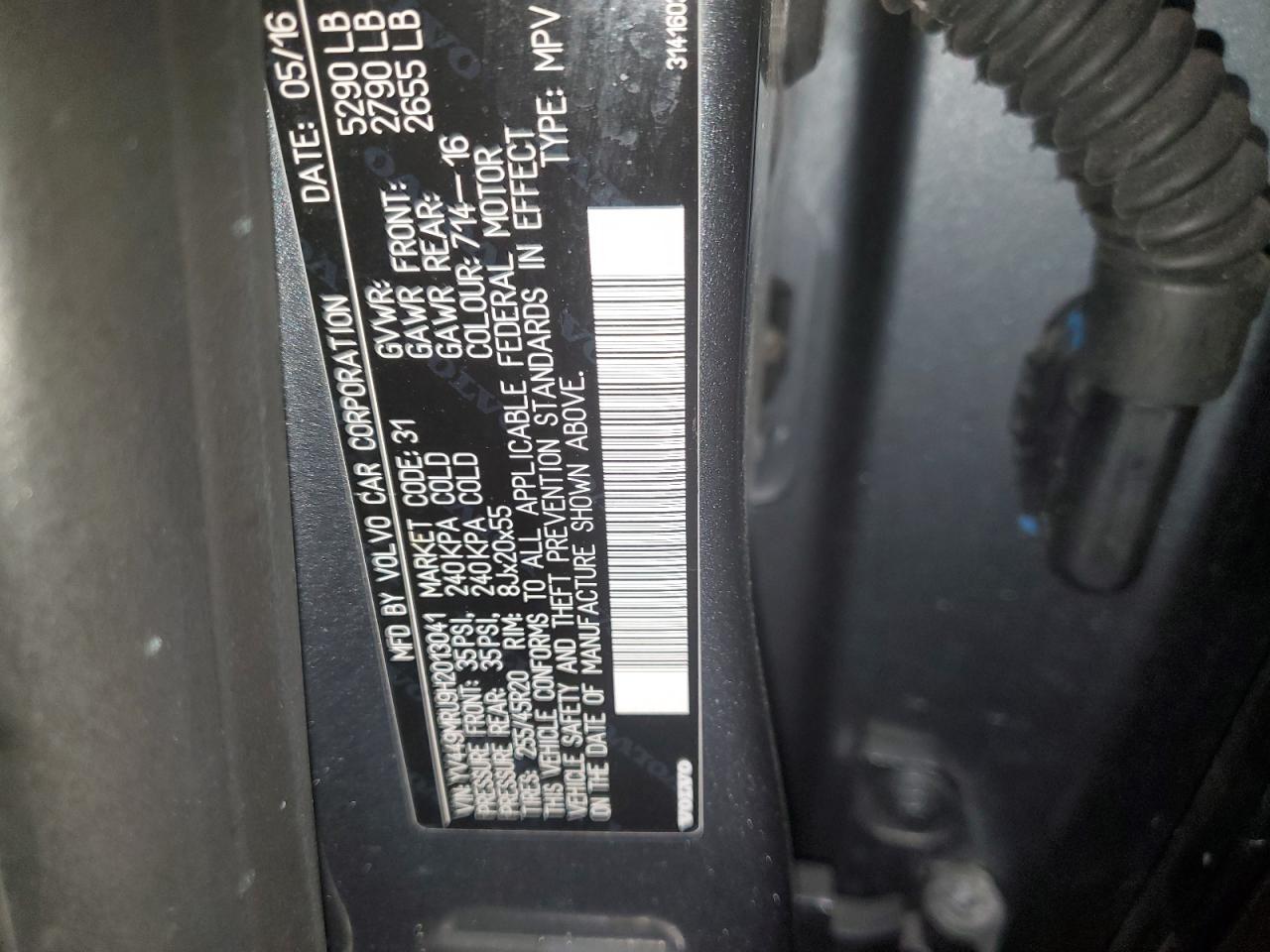 2017 Volvo Xc60 T6 Inscription VIN: YV449MRU9H2013041 Lot: 82213864