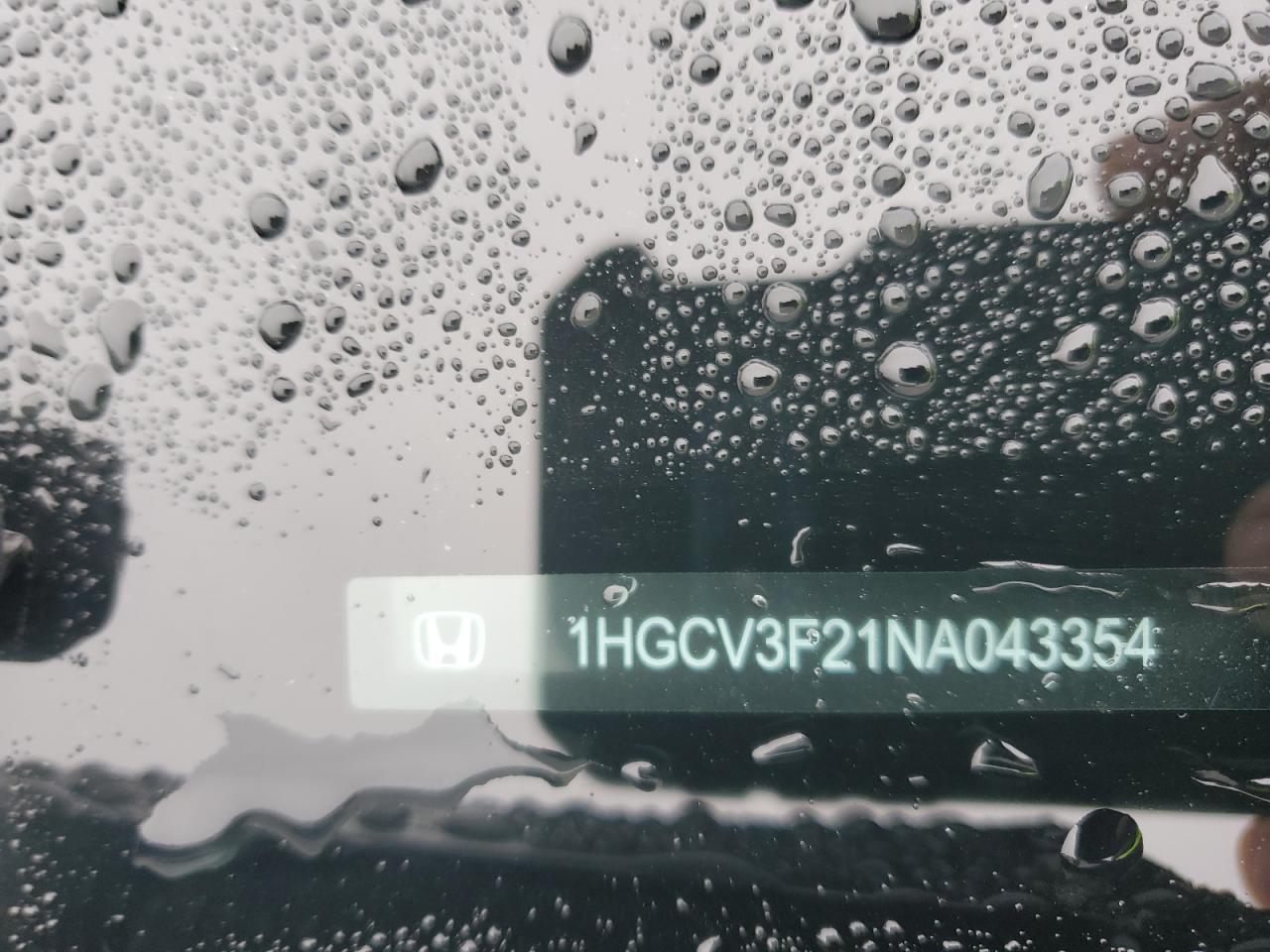 2022 Honda Accord Hybrid Sport VIN: 1HGCV3F21NA043354 Lot: 82415984