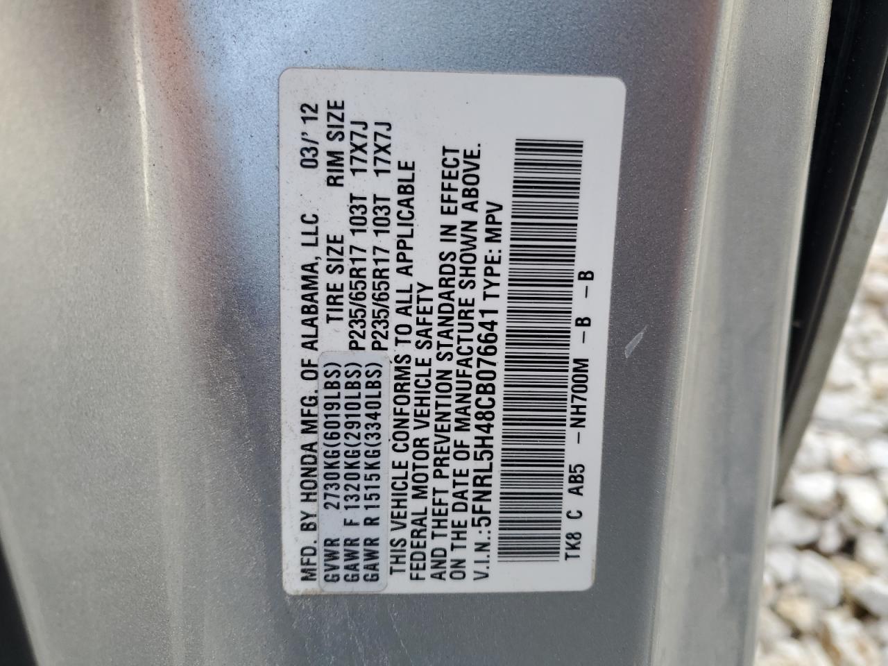 2012 Honda Odyssey - Image 13