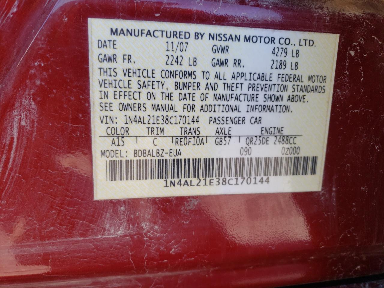 2008 Nissan Altima - Image 12