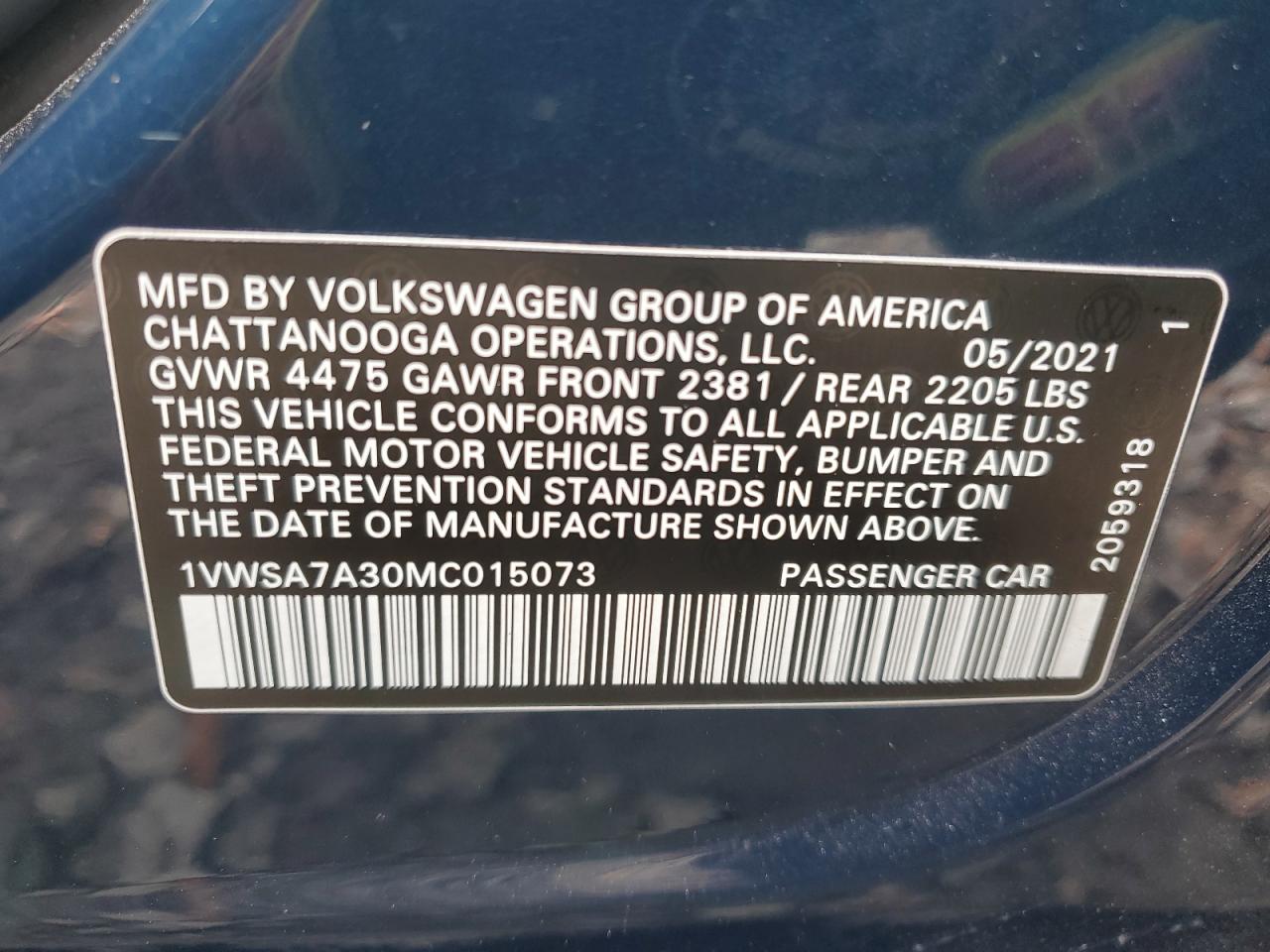 2021 Volkswagen Passat - Image 12