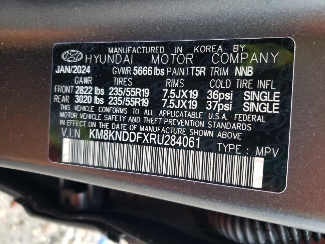 2024 Hyundai Ioniq 5 Sel VIN: KM8KNDDFXRU284061 Lot: 81580264