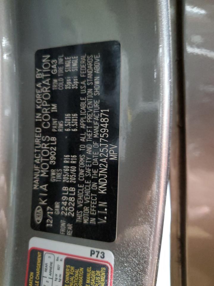 2018 Kia Soul VIN: KNDJN2A25J7594871 Lot: 80869074