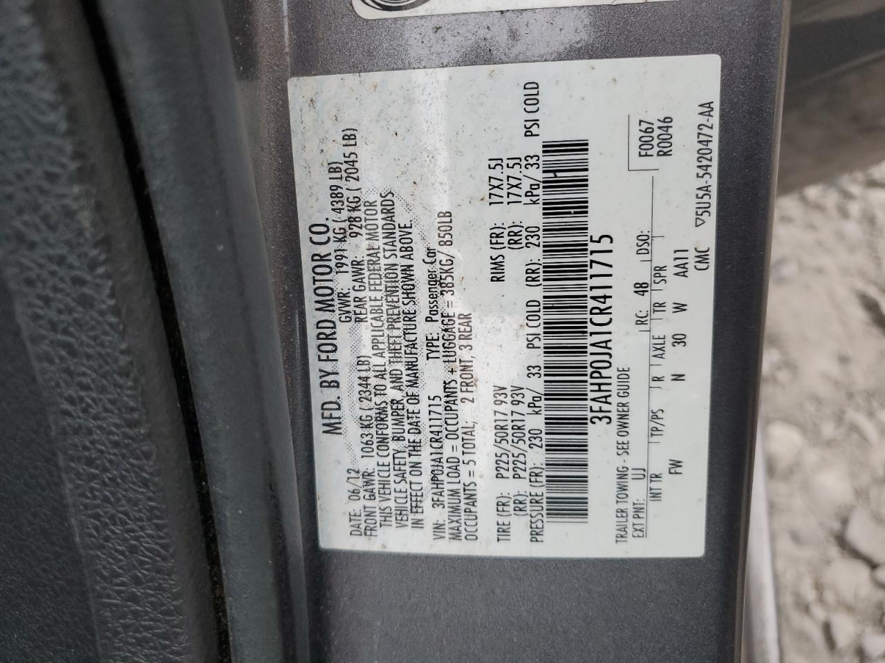 2012 Ford Fusion - Image 13
