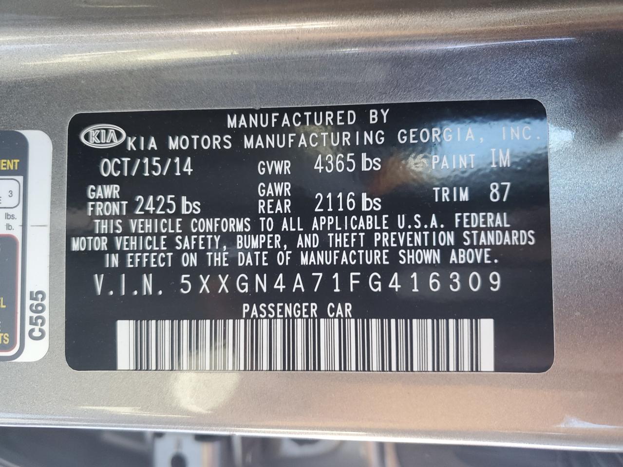 2015 Kia Optima - Image 13