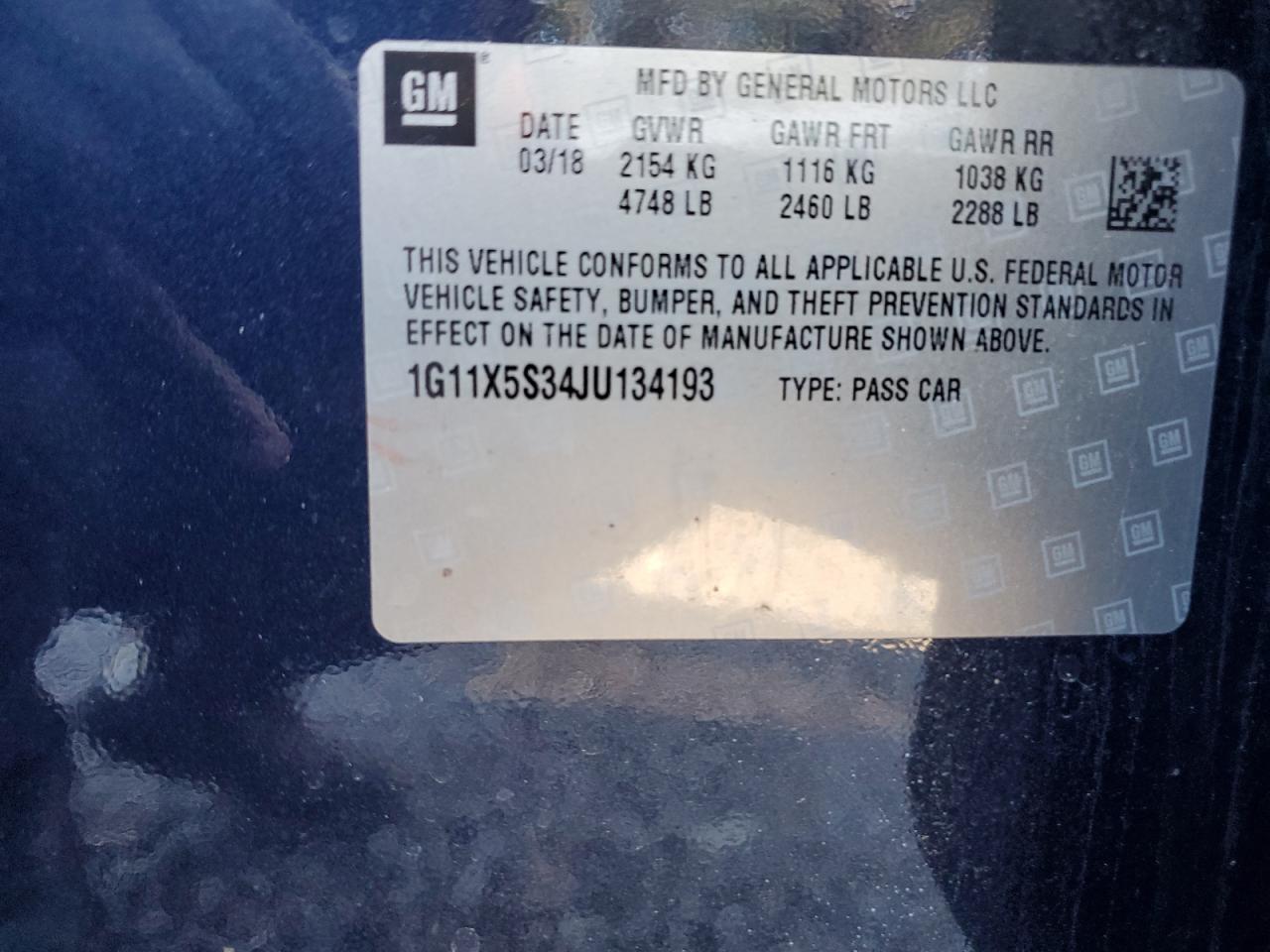 2018 Chevrolet Impala - Image 12
