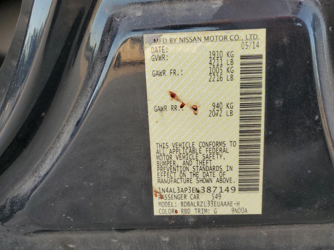 2014 Nissan Altima - Image 14
