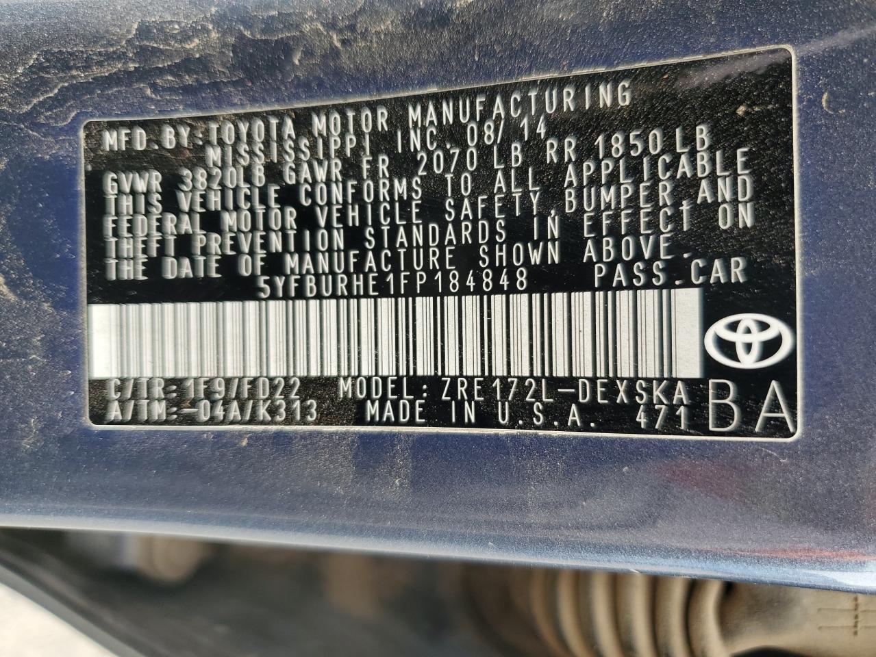 2015 Toyota Corolla - Image 12