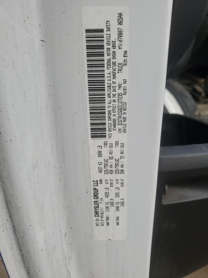 VIN 3C6TRVDG6EE127235 2014 DODGE PROMASTER no.13