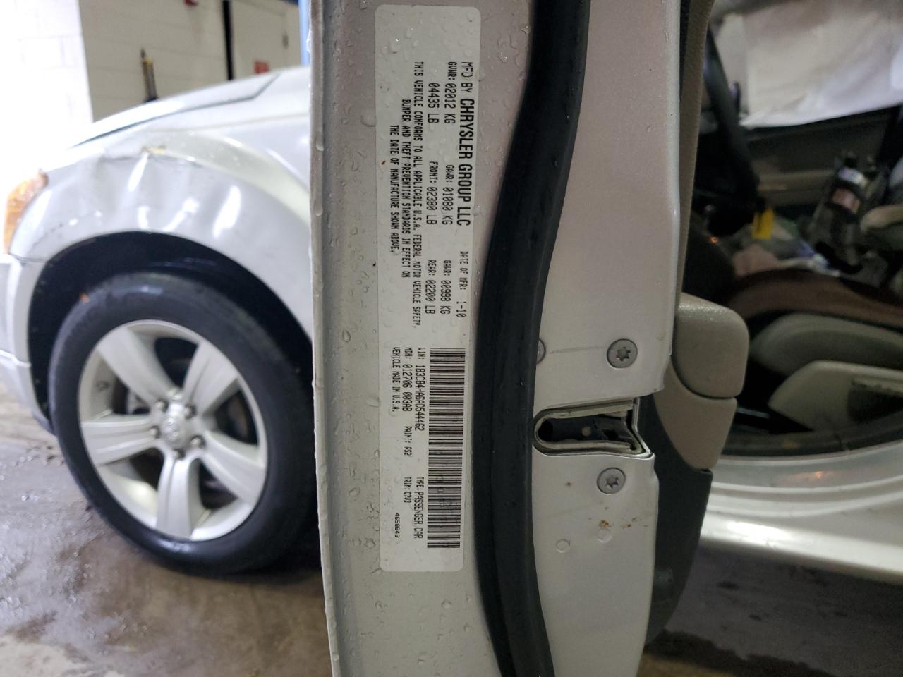 2010 Dodge Caliber Sxt VIN: 1B3CB4HA6AD544462 Lot: 81085784