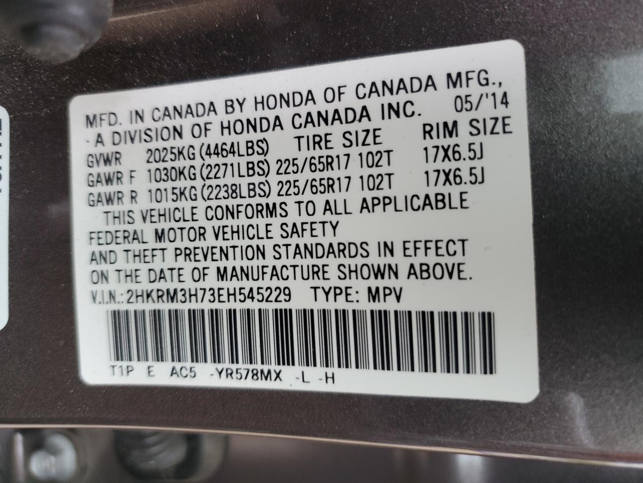 2014 Honda CR-V - Image 14