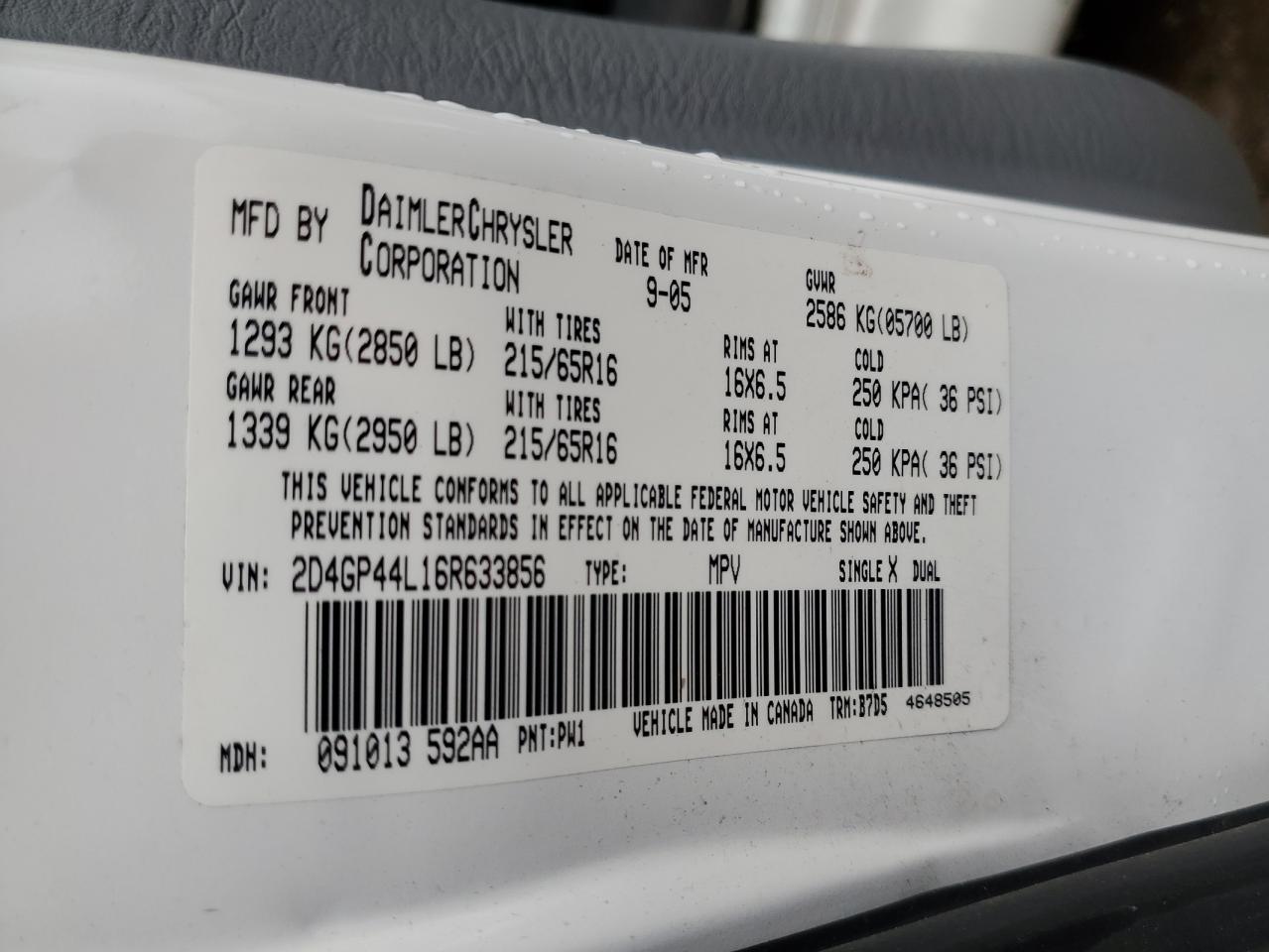 2006 Dodge Caravan - Image 15