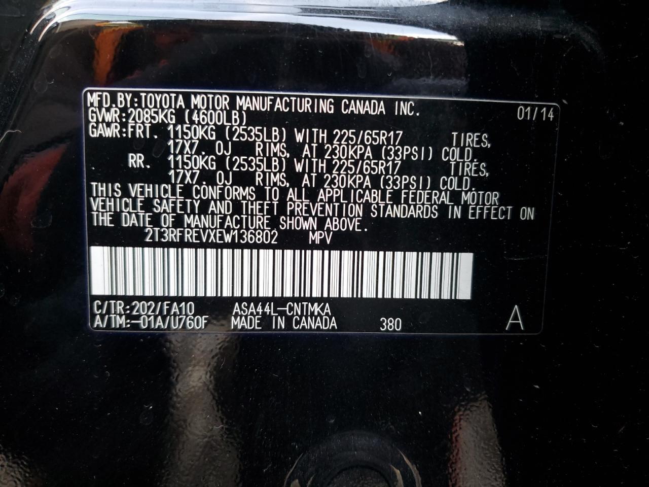2014 Toyota RAV 4 - Image 13