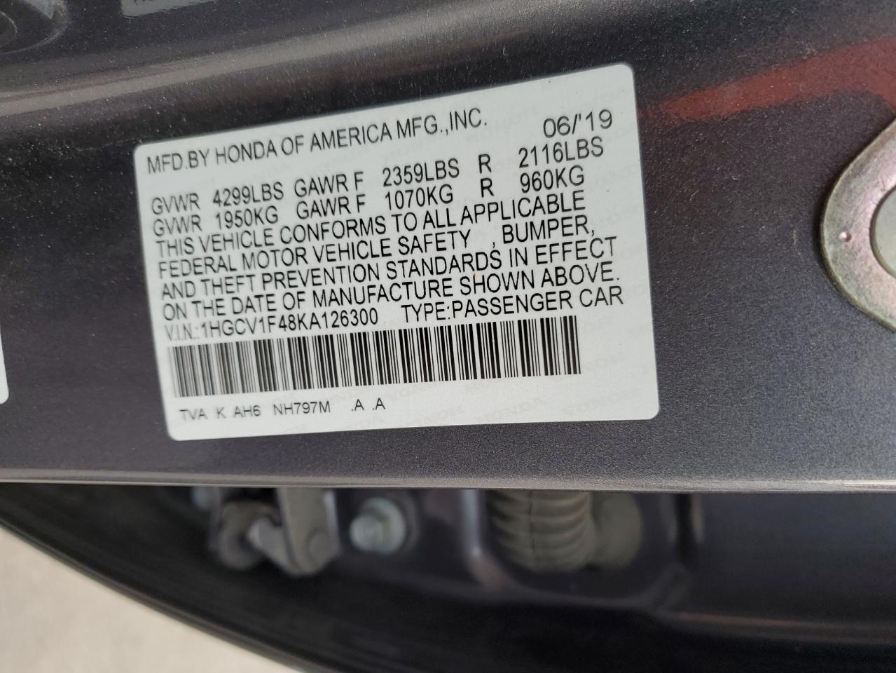 2019 Honda Accord - Image 13