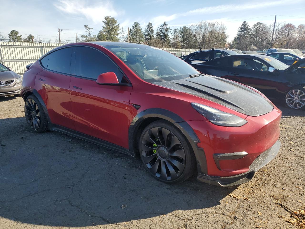 VIN 5YJYGDEF7MF197484 2021 TESLA MODEL Y no.4