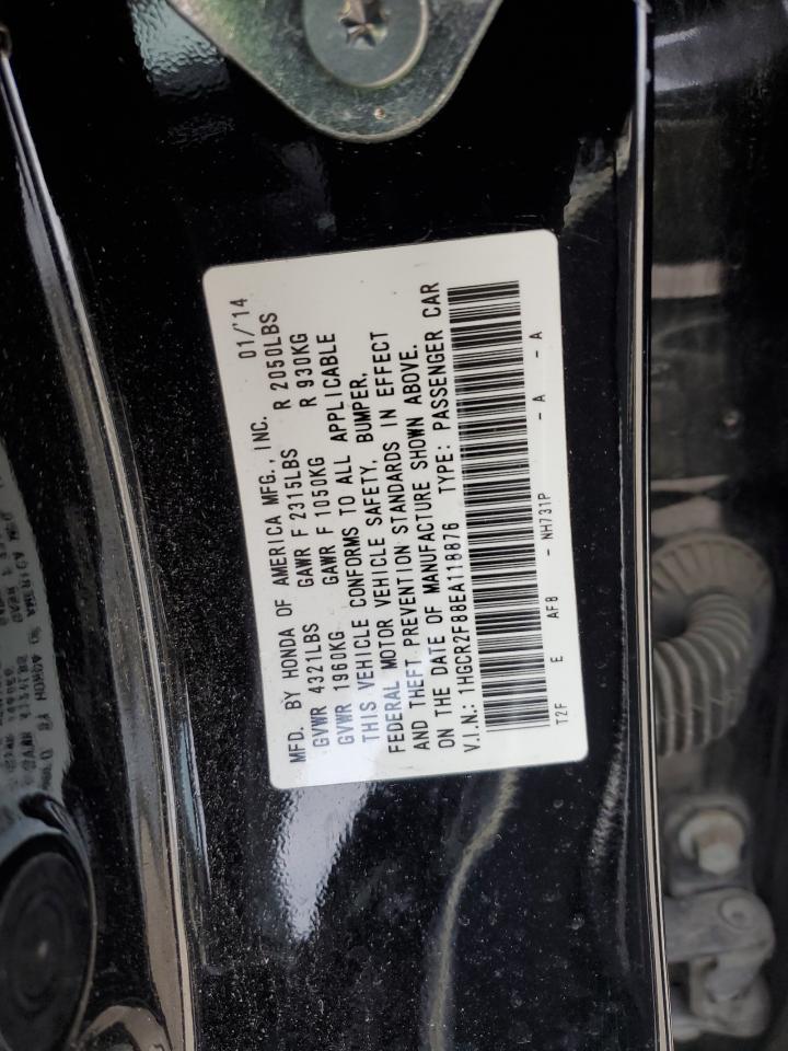 VIN 1HGCR2F88EA118876 2014 HONDA ACCORD no.12