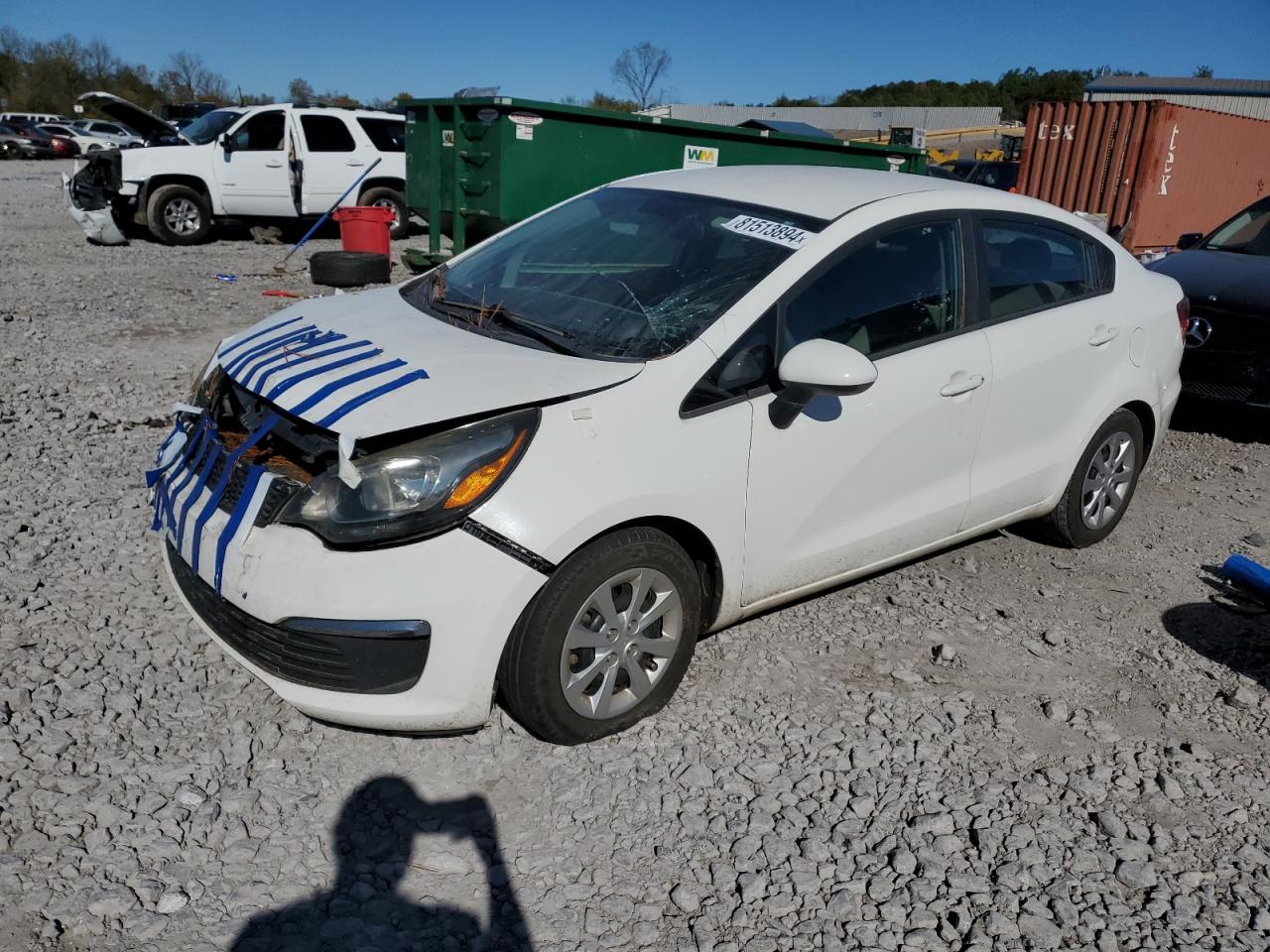 2016 Kia Rio Lx na sprzedaż w Hueytown, AL - Front End