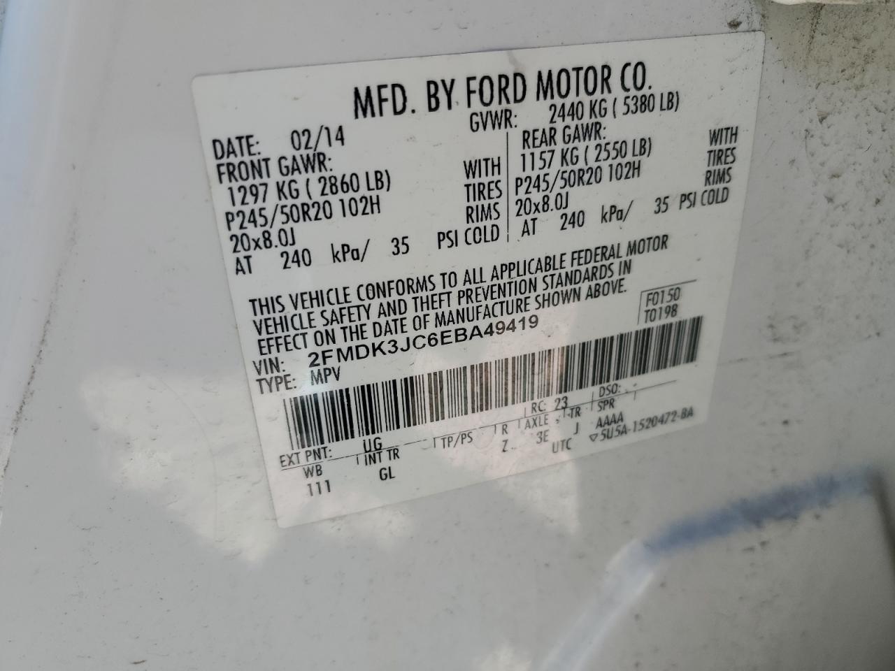 2014 Ford Edge - Image 14