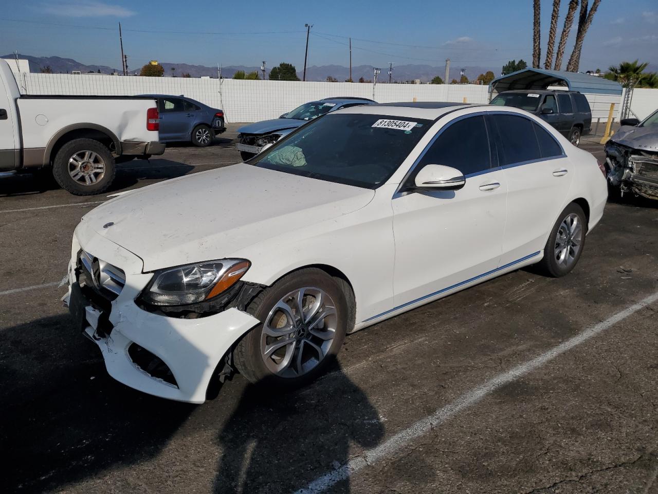 VIN 55SWF4JB8JU267078 2018 MERCEDES-BENZ C-CLASS no.1