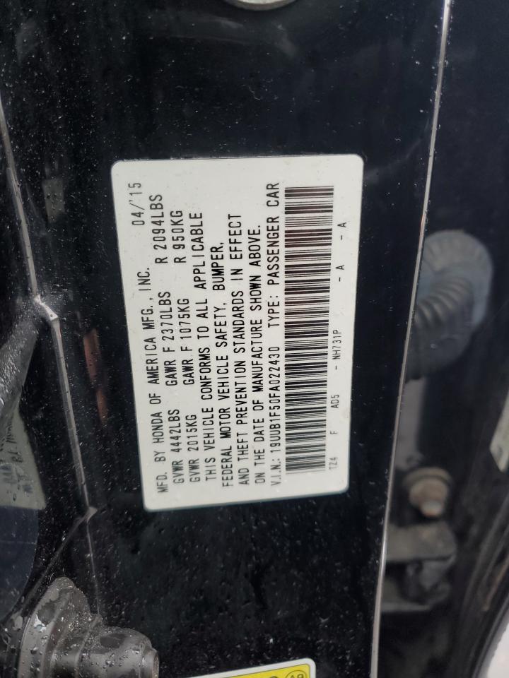 VIN 19UUB1F50FA022430 2015 ACURA TLX no.12